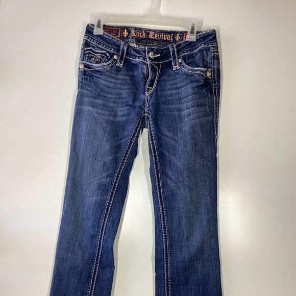 Rock Revival Debbie Bootcut Jeans Blue Size 28 - Picture 2 of 12